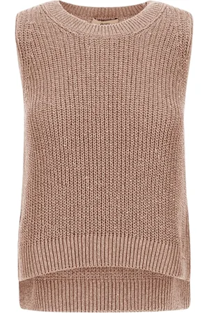 HERNO Strik, Dame, Lyserød, M, Glitter Strikvest