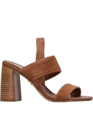 Steve Madden Sko, Dame, Brun, 39 EU, Uld, Brandy Ruskind Sandaler med Blokhæl