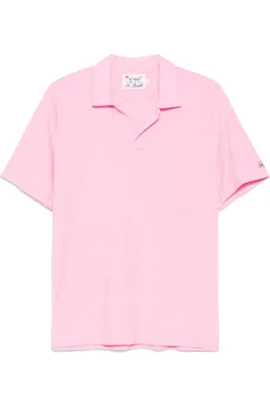 MC2 SAINT BARTH Top, Herre, Lyserød, S, Broderet Logo T-shirts og Polos
