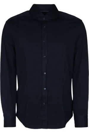 Brunello Cucinelli Skjorte, Herre, Blå, S, T-shirt skjorte til mænd