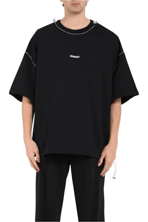 BONSAI Top, Herre, Sort, XS, Bomuld, Bomuld T-shirt med trykt logo