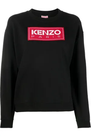Kenzo Sweathshirts & Hoodies, Dame, Sort, XS, Bomuld, Sort Bomuldssweater med Crew Neck