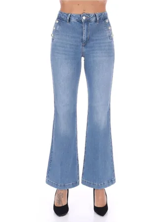 Liu Jo Jeans, Dame, Blå, W29, Bomuld, Flare Jeans til Kvinder