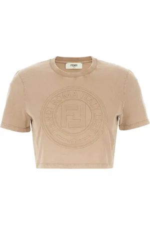 Fendi Top, Dame, , S, Bomuld, Afslappet Bomulds T-Shirt til Mænd