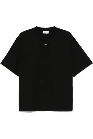 OFF-WHITE Top, Herre, Sort, S, Bomuld, Sort Vibe Arrow T-shirt med Logo