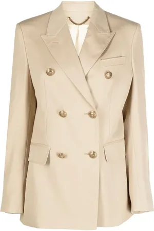 Golden Goose Jakke, Dame, Gul, XS, Uld, Dobbelt Breasted Blazer