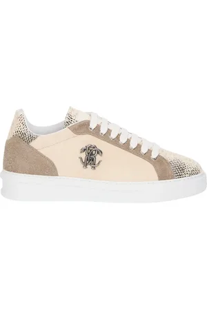 Roberto Cavalli Sko, Herre, , 41 EU, Læder, Slangen Indsæt Læder Sneakers
