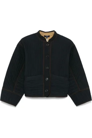 Soeur Jakke, Dame, Blå, M, Uld, Marineblå Crew Neck Overbeklædning