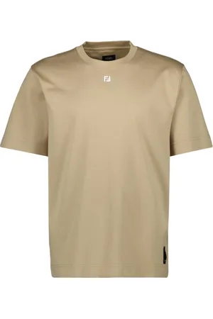 Fendi Top, Herre, , L, Bomuld, Bomuld T-shirt med FF logo