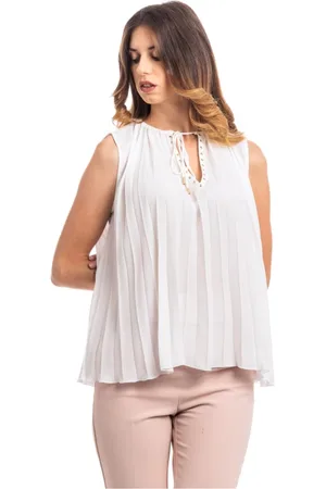Liu Jo Bluser & Skjorter, Dame, Hvid, M, Polyester, Klassisk Topstil