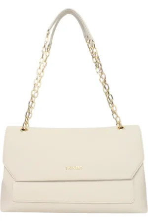 Twin-Set Taske, Dame, , ONE SIZE, Uld, Skulder taske i kunstlæder med frontlogo