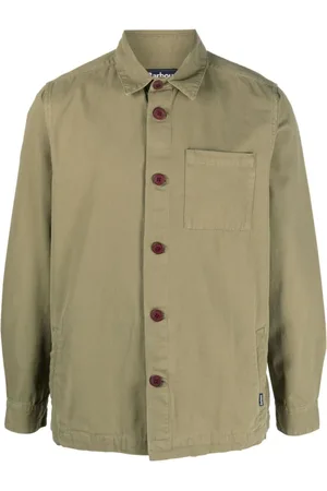 Barbour Skjorte, Herre, Grøn, 2XL, Grønne Afslappede Skjorter