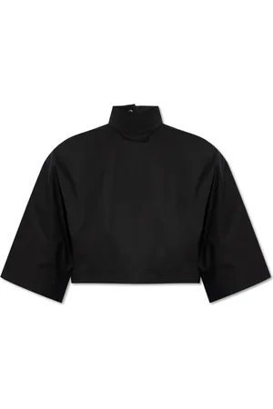 Alaïa Bluser & Skjorter, Dame, Sort, XS, Bomuld, Kort top