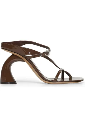 DRIES VAN NOTEN Sko, Dame, Brun, 38 1/2 EU, Uld, Stilfulde Sandaler til Kvinder