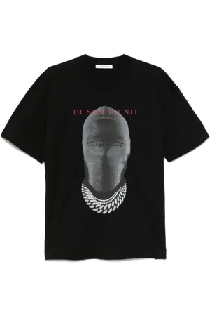 Ih Nom Uh Nit Top, Herre, Sort, M, Bomuld, Sort Bomuldst-shirt med Print