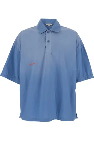 J.W.Anderson Top, Herre, Blå, S, Blå Polo Skjorte Kort Ærme