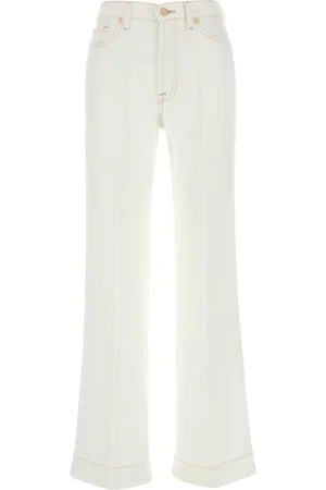 7 for all Mankind Jeans, Dame, Hvid, W25, Hvide Moderne Dojo Bukser