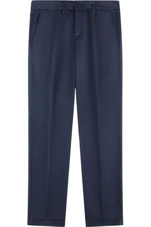 FAY Bukser, Herre, Blå, W31, Bomuld, Slim Gabardine Stretch Bukser
