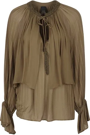 Pinko Bluser & Skjorter, Dame, Brun, S, Valium Elegant Bluse