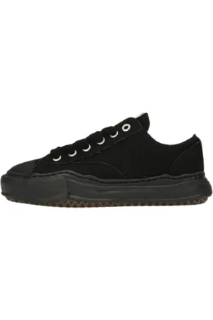 MIHARA YASUHIRO Sko, Dame, Sort, 40 EU, Canvas Low Sneakers