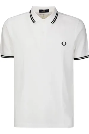 Comme des Garçons Top, Herre, Hvid, XL, Hvid Logo Polo Skjorte Kort Ærme