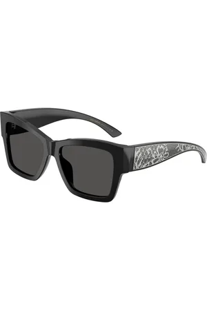 Dolce & Gabbana Tilbehør, Dame, Sort, 55 MM, Uld, Stilfulde solbriller Dg4493 i sort
