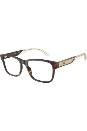 Emporio Armani Tilbehør, Herre, Brun, 55 MM, Uld, Stilfulde Briller Ea3239 i Sort