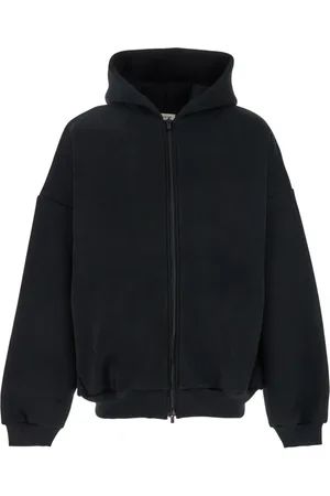 FEAR OF GOD Sweathshirts & Hoodies, Herre, Sort, S, Bomuld, Sort Full Zip Hoodie Sweaters