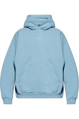 Balenciaga Sweathshirts & Hoodies, Herre, Blå, XS, Bomuld, Sweatshirts & Hoodies