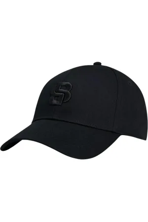 HUGO BOSS Tilbehør, Herre, Sort, ONE SIZE, Bomuld, Bomuld baseballkasket med justerbar rem