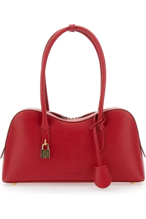 Stella McCartney Taske, Dame, Rød, ONE SIZE, Uld, Rød Skuldertaske med Logo Detalje