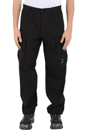 C.P. Company Bukser, Herre, Sort, S, Nylon, Cargo nylonbukser med elastisk talje