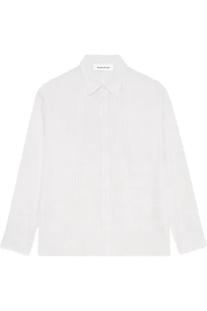 Etudes Skjorte, Herre, Hvid, M, Bomuld, Oversize Patch Skjorte