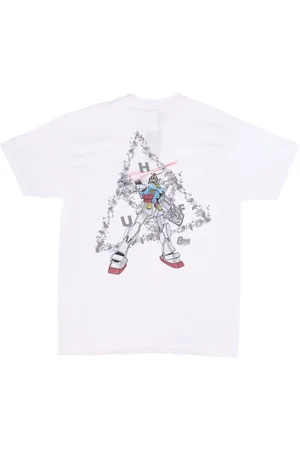 Huf Top, Herre, Hvid, M, Bomuld, Gundam Triple Triangle Hvid Tee