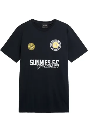 Lyle & Scott Top, Herre, Blå, L, SS T-shirts Sunnies FC Grafisk T-shirt