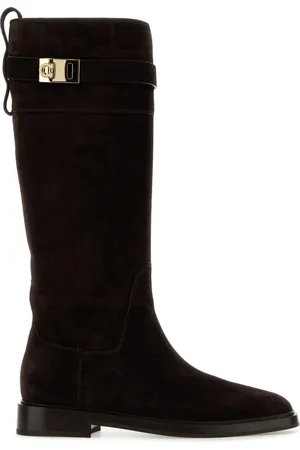 Salvatore Ferragamo Sko, Dame, Sort, 35 1/2 EU, Roly Ankelstøvler til kvinder