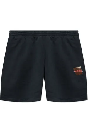 Balenciaga Shorts, Herre, Sort, L, Bomuld, Logo shorts