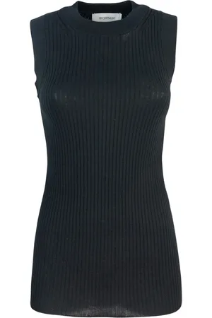 Sportmax Top, Dame, Sort, S, Bomuld, Sorte T-shirts og Polos All Over