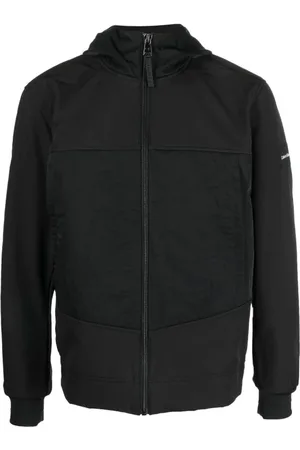 Calvin Klein Jakke, Herre, Sort, S, Polyester, Sort Krøllet Jakke Polyester Elastan