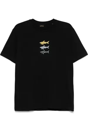 Paul & Shark Top, Herre, Sort, 2XL, Bomuld, Bomuld T-shirt i klassisk stil