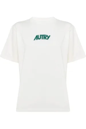 Autry Top, Dame, Hvid, XS, Bomuld, Hvide T-shirts og poloer med ribkant