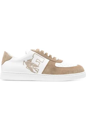 Etro Sko, Herre, Flerfarvet, 41 EU, Læder, Beige Læder Casual Sneakers