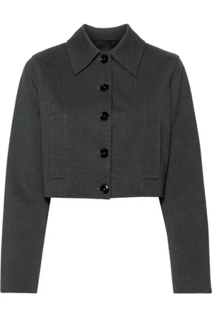Pinko Jakke, Dame, Grå, S, Nylon, Casual Grå Blazer med Viskose, Nylon