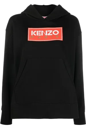 Kenzo Sweathshirts & Hoodies, Dame, Sort, M, Bomuld, Sort Casual Hættetrøje Sweater