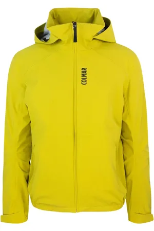 Colmar Jakke, Herre, Gul, XL, Uld, Gul Hættetrøje med lynlås