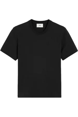 Ami Top, Dame, Sort, M, Bomuld, Afslappet Sort Bomuld Kortærmet T-shirt