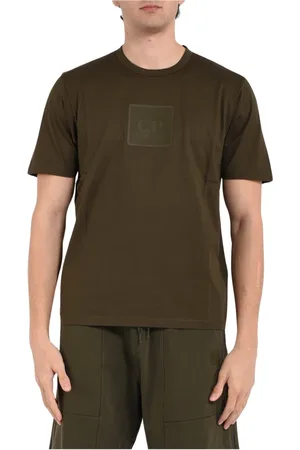 C.P. Company Top, Herre, Grøn, S, Bomuld, Byserie Bomuldst-shirt