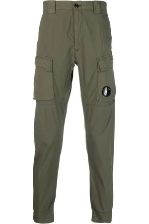 C.P. Company Bukser, Herre, Grøn, S, Bomuld, Slim Fit Cargo Bukser