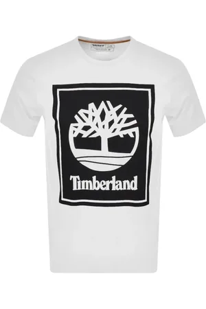 Timberland Top, Herre, Hvid, L, Bomuld, Trykt Bomuld T-shirt - Hvid