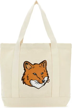 Maison Kitsuné Taske, Dame, , ONE SIZE, Rævehoved Indkøbstaske